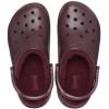 imageCrocs Unisex Adult Classic Lined Clog Fuzzy SlippersDark Cherry