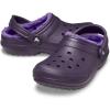 imageCrocs Unisex Adult Classic Lined Clog Fuzzy SlippersDark Iris