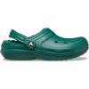imageCrocs Unisex Adult Classic Lined Clog Fuzzy SlippersEmerald