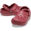 imageCrocs Unisex Adult Classic Lined Clog Fuzzy SlippersGarnet