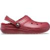 imageCrocs Unisex Adult Classic Lined Clog Fuzzy SlippersGarnet
