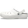 imageCrocs Unisex Adult Classic Lined Clog Fuzzy SlippersWhiteGrey