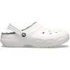 imageCrocs Unisex Adult Classic Lined Clog Fuzzy SlippersWhiteGrey