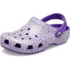 imageCrocs Kids Classic Glitter ClogNeon PurpleMulti