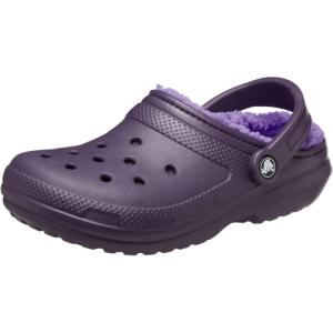 imageCrocs Unisex Adult Classic Lined Clog Fuzzy SlippersDark Iris
