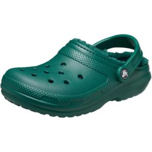 imageCrocs Unisex Adult Classic Lined Clog Fuzzy SlippersEmerald