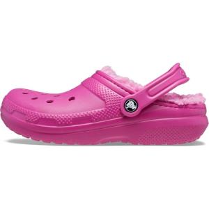imageCrocs Unisex Adult Classic Lined Clog Fuzzy SlippersFuchsia Fun