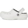 imageCrocs Kids Classic Lined ClogsWhiteGrey