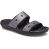 imageCrocs Unisex Adult Classic Twostrap Slide SandalsBlackGlitter Rainbow