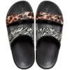 imageCrocs Unisex Adult Classic Twostrap Slide SandalsBlackMulti Animal Remix
