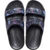 imageCrocs Unisex Adult Classic Twostrap Slide SandalsBlackMulti Glitter