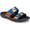 imageCrocs Unisex Adult Classic Twostrap Slide SandalsBlackSpray Dye