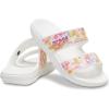 imageCrocs Unisex Adult Classic Twostrap Slide SandalsMultiWhite