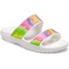 imageCrocs Unisex Adult Classic Twostrap Slide SandalsWhiteSpray Dye