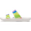 imageCrocs Unisex Adult Classic Twostrap Slide SandalsWhiteSpray Dye