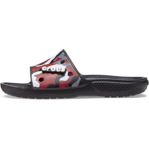 imageCrocs Classic Slide  TieDye GraphicsBlackRed