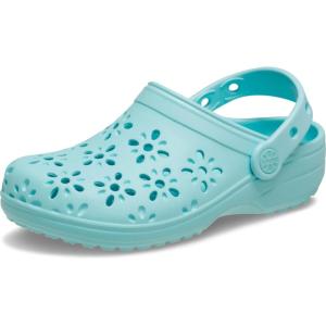 imageCrocs Kids Classic Floral Design ClogsAquamarine