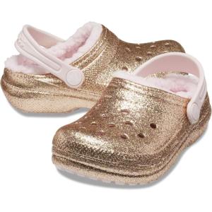 imageCrocs Kids Classic Lined ClogsGoldBarely Pink