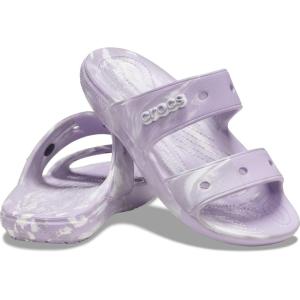 imageCrocs Unisex Adult Classic Twostrap Slide SandalsLavenderMulti