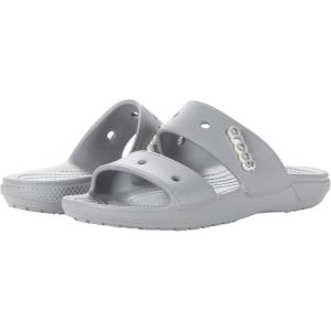 imageCrocs Unisex Adult Classic Twostrap Slide SandalsLight Grey