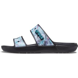 imageCrocs Unisex Adult Classic Twostrap Slide SandalsMultiBlack
