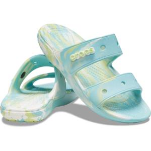 imageCrocs Unisex Adult Classic Twostrap Slide SandalsPure WaterMulti