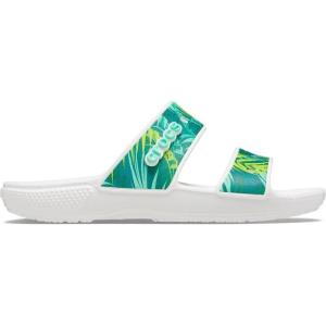 imageCrocs Unisex Adult Classic Twostrap Slide SandalsTropical Print