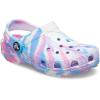 imageCrocs Kids Classic Marbled TieDye ClogWhitePink