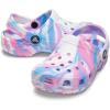 imageCrocs Kids Classic Marbled TieDye ClogWhitePink