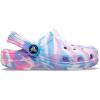 imageCrocs Kids Classic Marbled TieDye ClogWhitePink