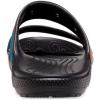 imageCrocs UnisexAdult Classic TwoStrap Slide SandalsBlackSpray Dye