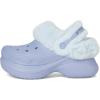imageCrocs Womens Bae Lined Clogs Fuzzy Platform SlippersBlue Haze