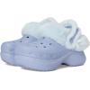 imageCrocs Womens Bae Lined Clogs Fuzzy Platform SlippersBlue Haze