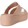 imageCrocs Womens Brooklyn Buckle Low WedgesPink Caramel