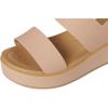 imageCrocs Womens Brooklyn Low Wedge SandalsPink CaramelTan