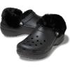 imageCrocs Womens Classic Lined Platform ClogsBlack Fuzzy