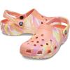 imageCrocs Womens Classic Marbled Tiedye ClogsPapayaMulti