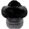 imageCrocs Womens Classic Platform FuzzLined ClogsBlack Glitter