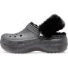 imageCrocs Womens Classic Platform FuzzLined ClogsBlack Glitter