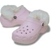 imageCrocs Womens Classic Platform FuzzLined ClogsPink Milk Fuzzy