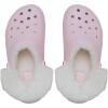 imageCrocs Womens Classic Platform FuzzLined ClogsPink Milk Fuzzy