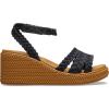 imageCrocs womens Brooklyn Ankle Strap WedgesBlack