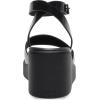 imageCrocs womens Brooklyn Ankle Strap WedgesBlackBlack High Shine