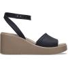imageCrocs womens Brooklyn Ankle Strap WedgesBlackMushroom