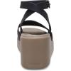imageCrocs womens Brooklyn Ankle Strap WedgesBlackMushroom
