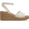 imageCrocs womens Brooklyn Ankle Strap WedgesSandstoneSepia