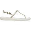 imageCrocs womens Miami Thong SandalMetallic Chalk