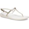 imageCrocs womens Miami Thong SandalMetallic Chalk