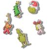 imageCrocs Jibbitz Seasonal ampamp Christmas Holiday Shoe Charm PacksThe Grinch 5Pack
