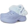 imageCrocs Womens Bae Lined Clogs Fuzzy Platform SlippersBlue Haze